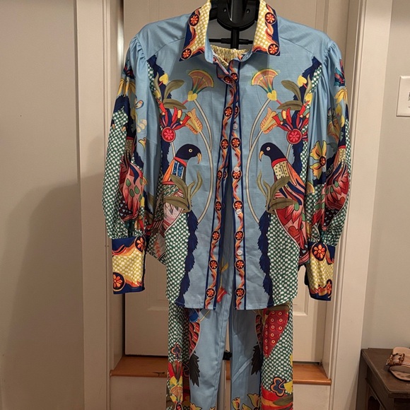 Colorful Bird Print Set Size M - Picture 1 of 6